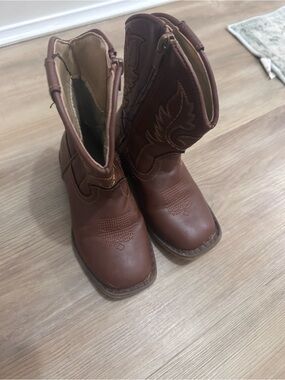 Kids Brown Western Cowboy Boots - Classic Toddler/Casual Style